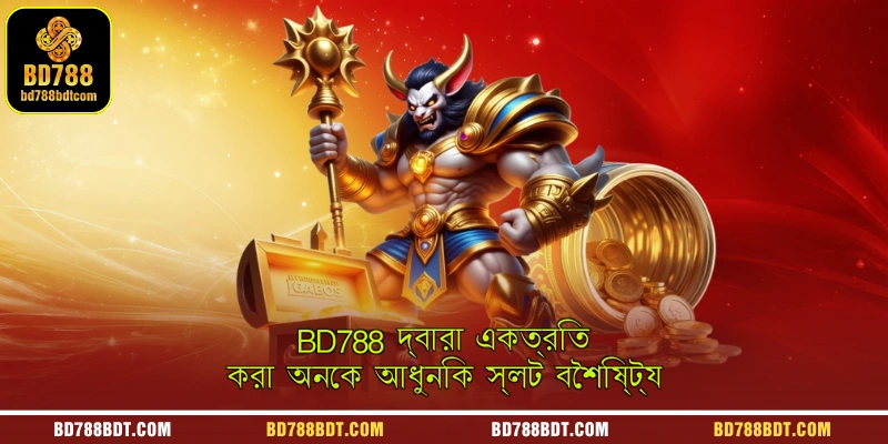 An informational graphic highlighting the many modern and advanced slot features compiled together by the BD788 platform
